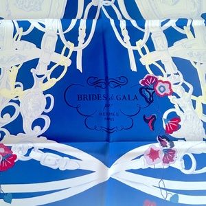 Authentic HERMES 100% silk scarf. 90x90cm